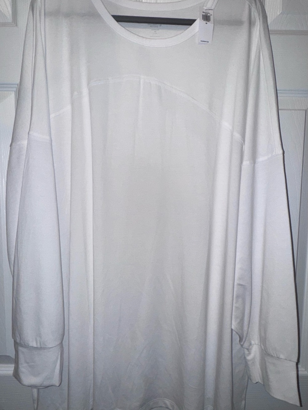 Old Navy White Women's Long Sleeve Tunic Top